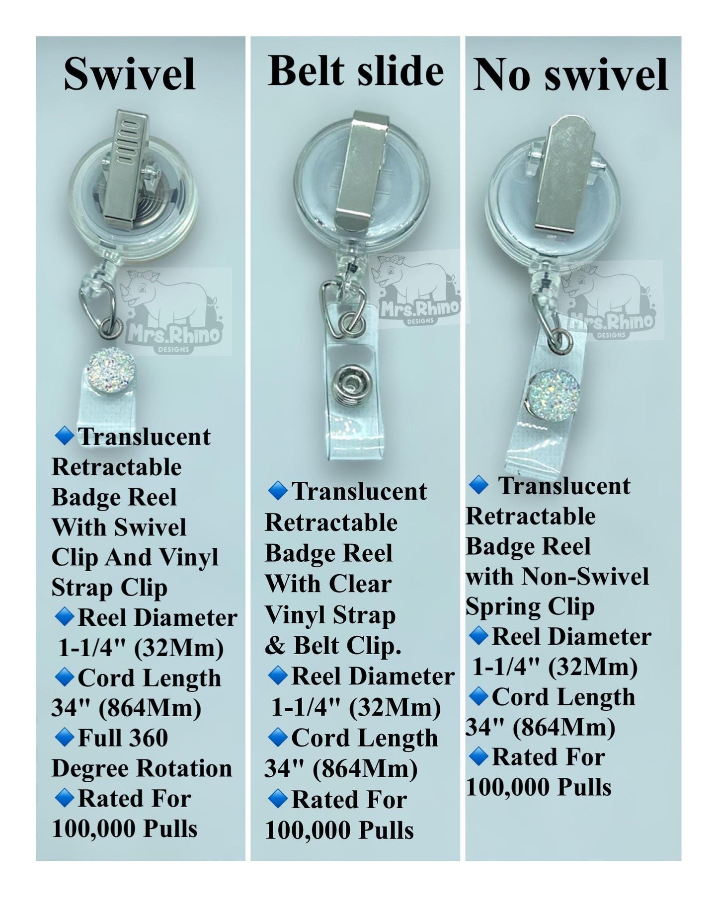 Custom Acrylic Badge Reel: Handmade Glitter & Vinyl Design