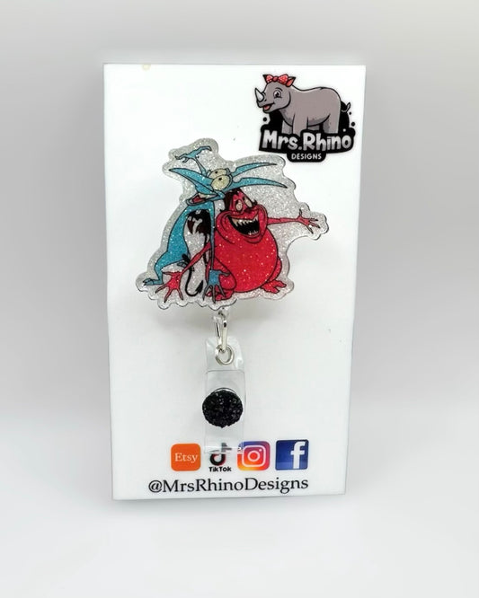 Pain and panic badge reel