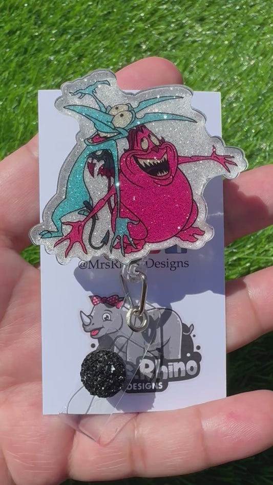 Pain and panic badge reel